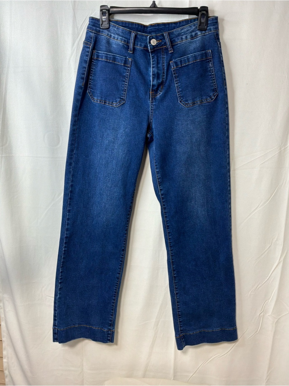 Wide woman Jeans in Deep Blue